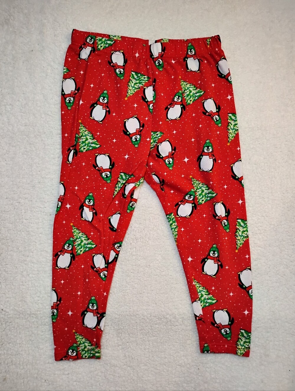 Women's Christmas Penguin Pajama Bottoms- 1X